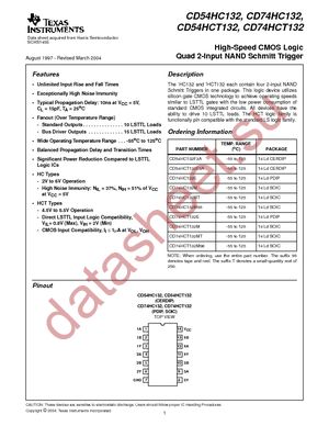 CD74HC132E datasheet  